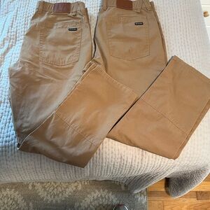 2 Pairs of Columbia Men's Khaki Chinos Sz 36/30